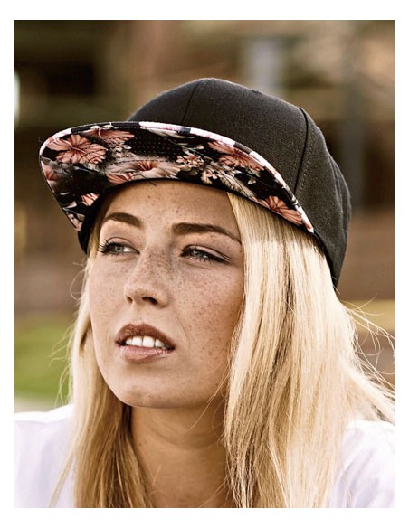 FLE-6089F-Floral Snapback 2